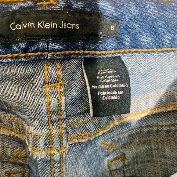 Calvin Klein Classic Blue Women's Straight Leg Jeans SZ 6 - Picture 5 of 11